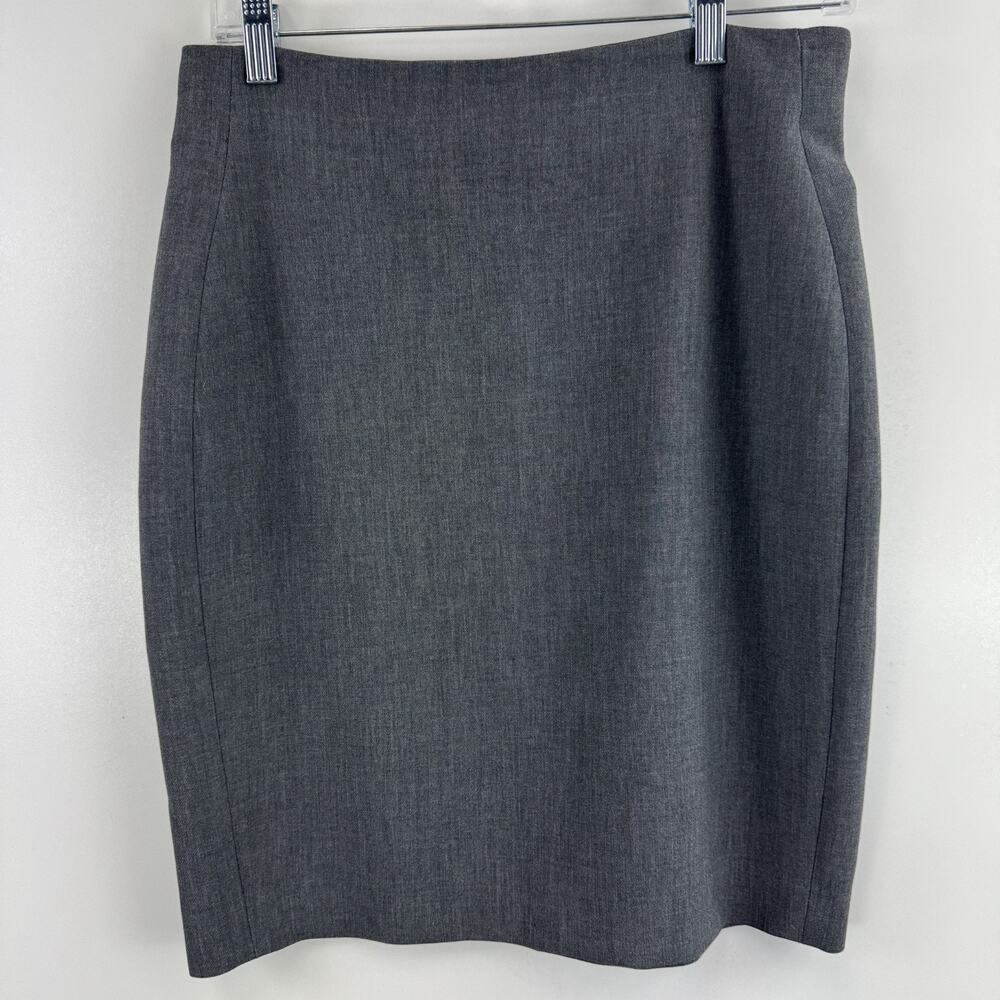 Diane Von Furstenberg Women's Marta Pencil Skirt Charcoal Grey Size 6 DVF Work